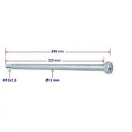 Original Parts hátsó keréktengely / lengővillatengely 12mm - acél lengővillás (Derbi Senda)