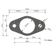 Kipufogó tömítés (Piaggio / Peugeot)