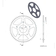Teknix hátsó lánckerék (Minarelli AM6 - 420 - 52 fog) - Peugeot XR7 / XPS - Rieju MRX Teknix hátsó lánckerék (Minarelli AM6 - 420 - 52 fog) - Peugeot XR7 / XPS - Rieju MRX