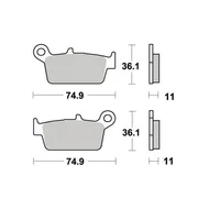 Ferodo ECO-Friction fékbetét hátsó ( Fantic Caballero 50 )
