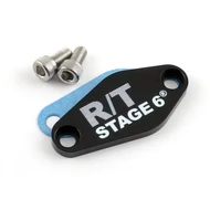 Stage6 R/T Style CNC olajpumpa takarólemez (Minarelli AM6 - Derbi EBE / EBS - Piaggio D50B - Fekete)