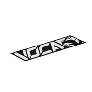 Voca Racing hőálló matrica (Fekete / króm - 11x4cm)