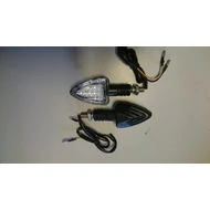 Irányjelző ( index ) nyíl fekete LED M8-as menettel / E jellel (pár)