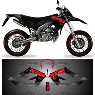 Matrica szett Aprilia SX50 2011 fekete-piros