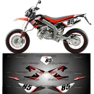 Matrica szett Derbi Senda DRD 2009 piros