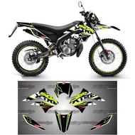 Matrica szett Derbi Senda Xtreme 2016 Sárga Neon