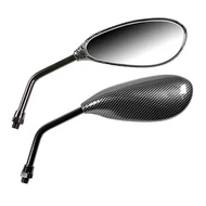 Tükör ovál karbon (M8 - Jobb / Bal  menet - pár)