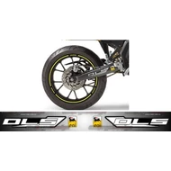 Matrica hátsó lengőkarra Derbi Senda (2db Dls +2db Eni )