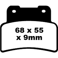 EBC FA432HH Goldsuff Sintermetall motorkerékpár fékbetét garnitúra ( egy féknyereghez )