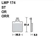 Tárcsafékbetét LMP174ST (AP Racing)