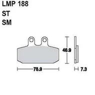 Tárcsafékbetét LMP188ST (AP Racing) Tárcsafékbetét LMP188ST (AP Racing)