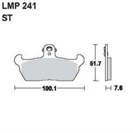 Tárcsafékbetét LMP241ST (AP Racing)
