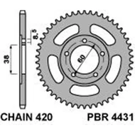 PBR hátsó lánckerék Rieju RS1 ( Minarelli AM6 - 420 lánc - 44 fogszám )