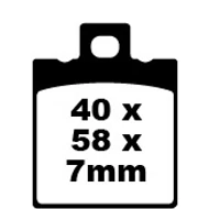 EBC SFA047 Scooter Blackstuff Kevlar-Aramid robogó fékbetét garnitúra