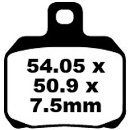 EBC SFA266HH Scooter Goldstuff Sintermetall robogó fékbetét garnitúra