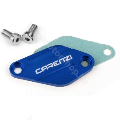 Carenzi takaró lemez (olajpumpa) - kék (Minarelli AM6, EBE/EBS, Piaggio D50B) 