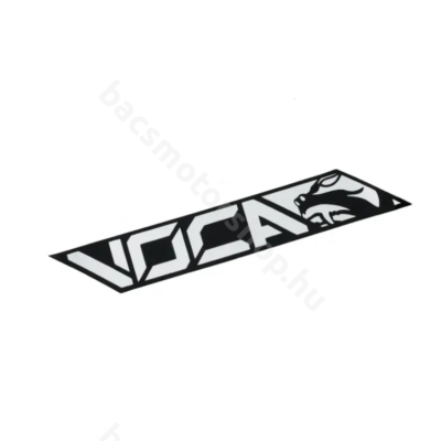 Voca Racing hőálló matrica (Fekete / króm - 11x4cm)