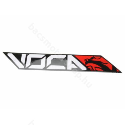 Voca Racing hőálló matrica (Piros / króm - 11x4cm)