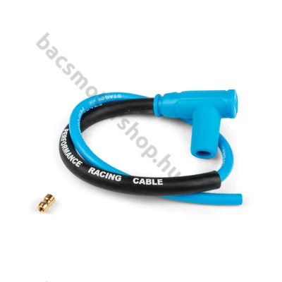 Stage6 Racing szilikon gyertyapipa gyertyakábel szett (Kék)