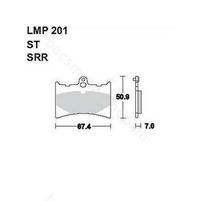 Tárcsafékbetét LMP201ST (AP Racing)