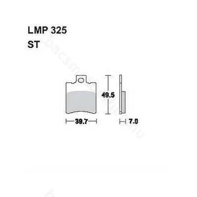 Tárcsafékbetét LMP325ST (AP Racing)