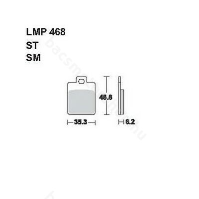 Tárcsafékbetét LMP468ST (AP Racing)