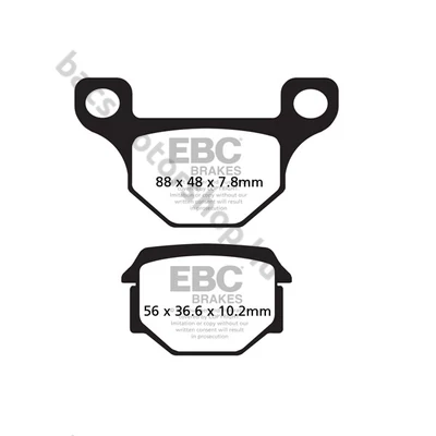 EBC SFA093 Scooter Aramid robogó fékbetét garnitúra (egy féknyereghez)
