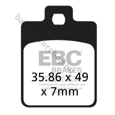 EBC SFA260 Scooter Blackstuff Kevlar-Aramid robogó fékbetét garnitúra (egy féknyereghez)